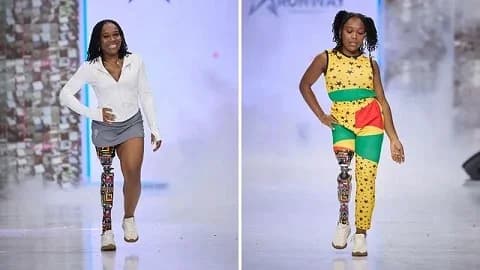 Redefining Beauty: Model Abena Christine Jon'el Champions Disability Visibility on Ghana's Fashion Runways