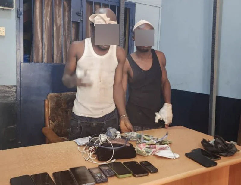 Accra Police Apprehend Two Suspected Street Robbers Following High-Speed Chase in Dzorwulu
