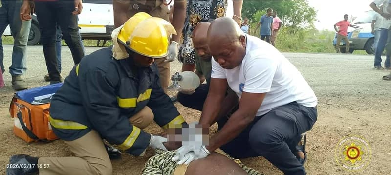 Ga Mantse Escapes Unhurt in Oti Region Crash as Fatal Accident Claims Two Lives on Ho-Aflao Highway