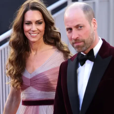 Getty Images The Prince and Princess of Wales attending the 79th Baftas at the Royal Festival Hall, Southbank Centre, London