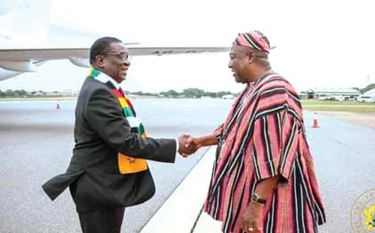 Ghana to Launch Free Visa Policy for Africans as President Mahama and Mnangagwa Sign Landmark Bilateral Agreements