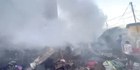 GNFS Saves GH¢479m in Property Amidst Multiple Blazes at Kejetia Market, Accra, and Berekum