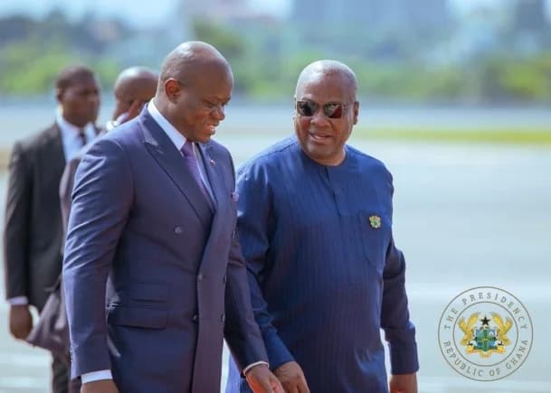 Mahama attends inaugural Innovation Forum in Libreville, holds talks with Gabon President