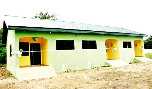 The three-unit nurses’ quarters of the Adaklu Ahunda-Boso Health Centre.
