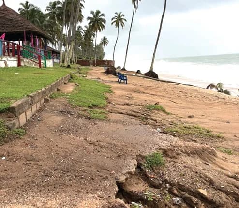 The beach in Cape Coast