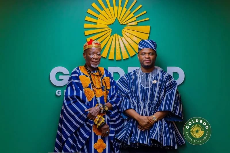 Buipewura Abdulai Jinapor II honours GoldBod CEO for leadership and service to Ghana