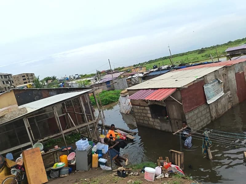NADMO Blames Unauthorized Construction and Poor Sanitation for Severe Flooding in Tema West Municipality