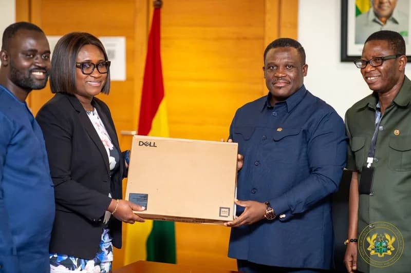 Samuel Nartey George Donates Laptops to Parliament to Boost Digital Infrastructure and Efficiency