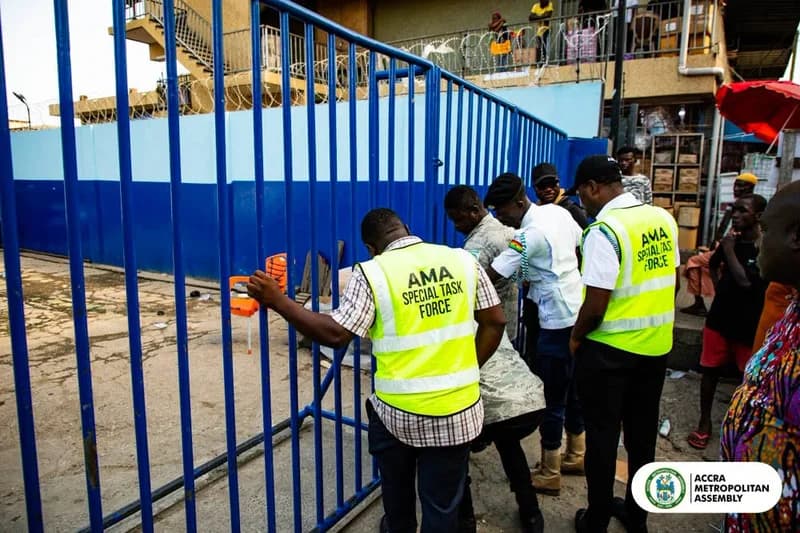 Accra Local Authorities Launch Massive Enforcement Drive for Revenue, Sanitation, and Market Infrastructure