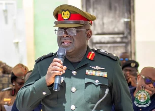 The Director-General of NACOC, Brigadier General Maxwell Obuba Mantey