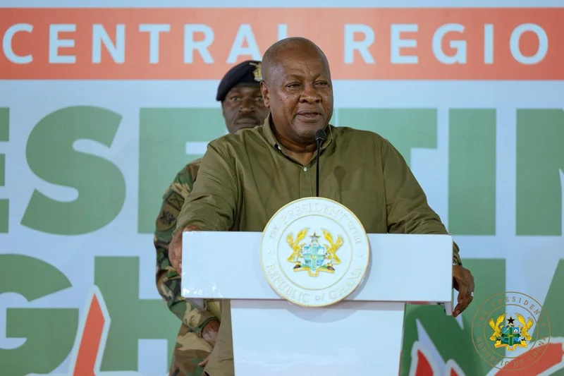 John Dramani Mahama Concludes Central Region Tour with Focus on 24-Hour Economy and "Big Push" Infrastructure
