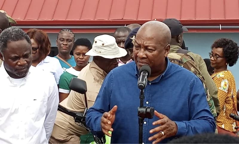 John Dramani Mahama Commissions Ohiaba CHPS Compound, Advocates for Regular Blood Pressure Monitoring