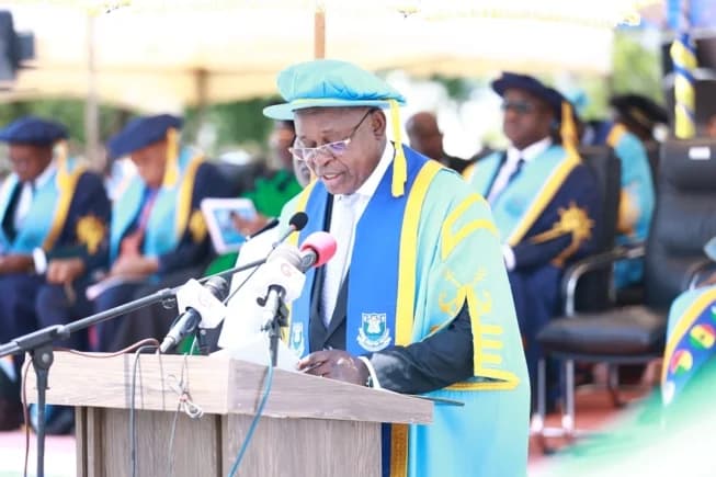 Mr Joseph Bukari Nikpe, Minister for Transport addressing the congregation.