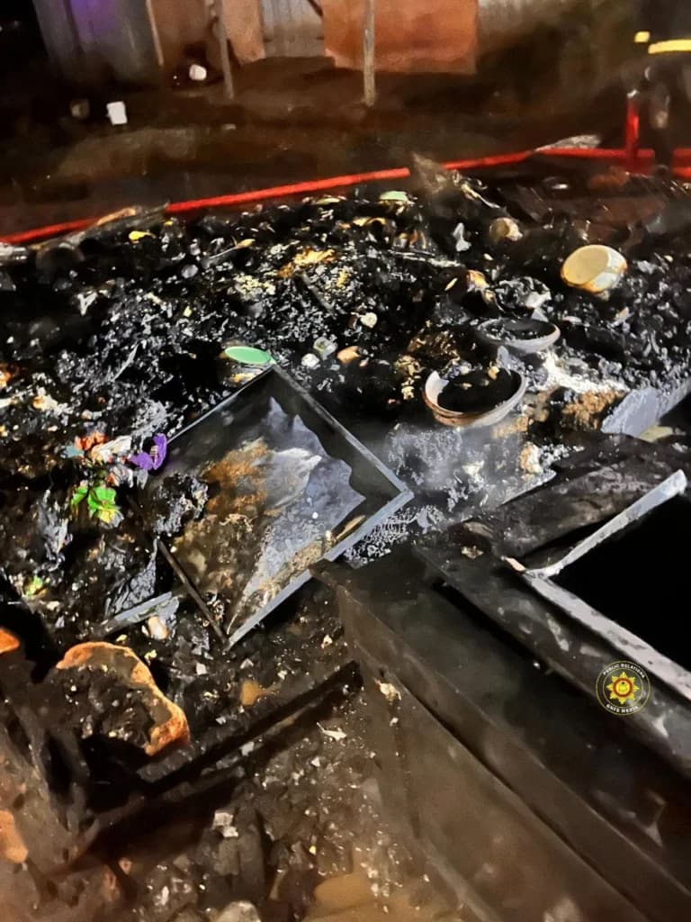 Fire Destroys Peki Dzogbati Provision Store as Ghana National Fire Service Prevents Major Spread