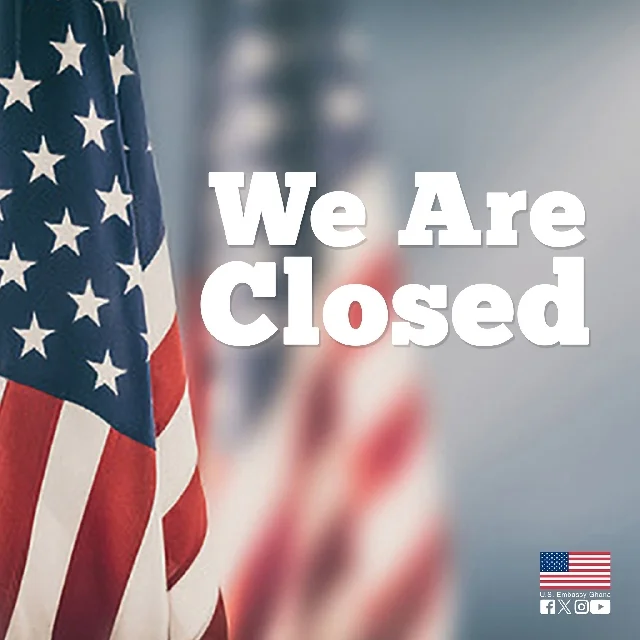 US Embassy in Accra to Close Temporarily for Historic 250th US Independence Day Anniversary