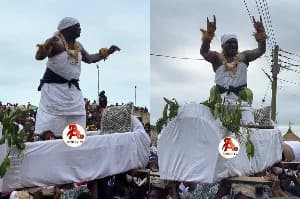 Omanhene Nana Kodwo Conduah VI and Aba Dope Capture Public Attention Through Vibrant Cultural and Social Displays