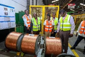 GRIDCo Chief Executive Inspects Specialized Cable Production for Akosombo Switchyard Restoration