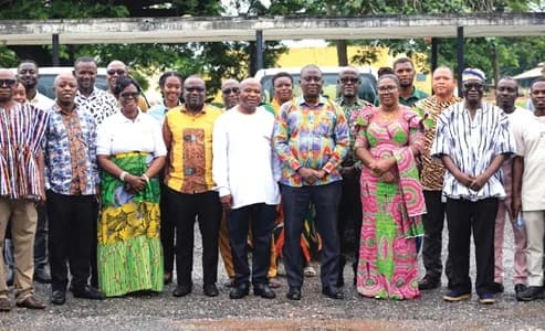 Participants in the ceremony