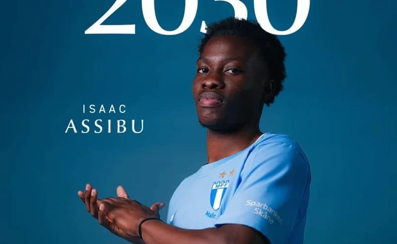 Isaac Assibu Secures Long-term Malmö FF Deal and First-Team Promotion until 2030