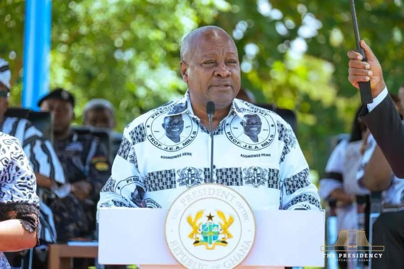 Mahama honours Mills' legacy at 14th anniversary memorial