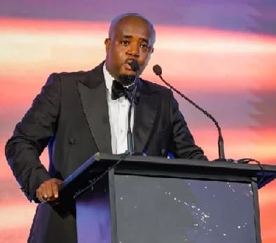 Godwin Kudzo Tameklo, CEO of the National Petroleum Authority speaking at the event Use this picture please