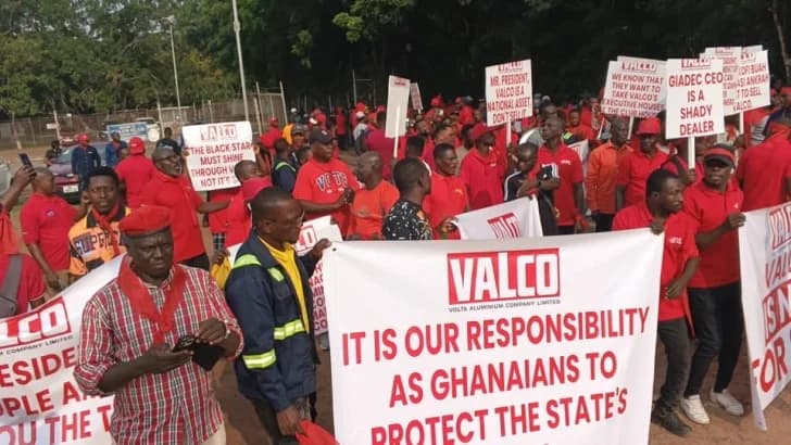 VALCO workers stage protest over alleged privatisation plans