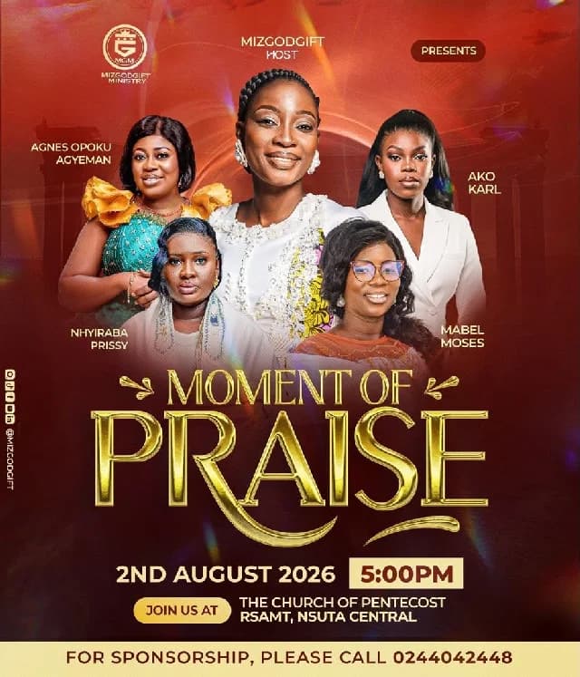 Diana Hamilton Unveils 'Nyame Banbofo' as Mizgodgift Ministry Gears Up for 'Moment of Praise 2026'
