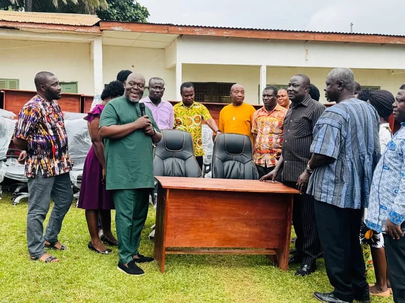 Obuasi East MCE William Kofi Adzowu Bolsters Teacher Welfare with Significant Furniture Donation