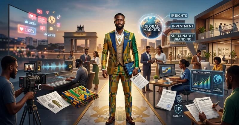 Ghanaian Creatives Urged to Prioritize Wealth Building and Ownership Over Global Visibility