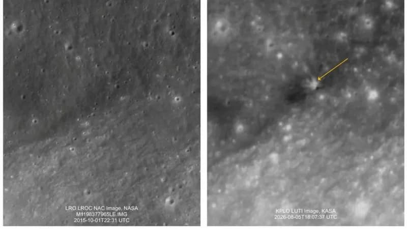 KASA Releases Lunar Images Capturing Impact of Unintentional SpaceX Falcon 9 Rocket Crash