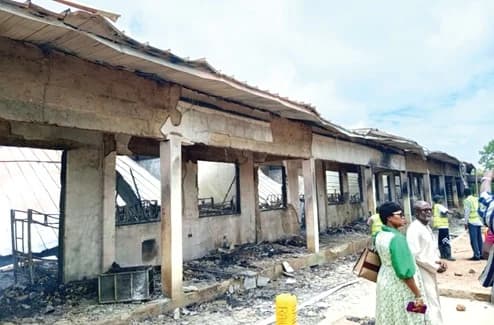 The fire displaced 138 students and destroyed their personal belongings