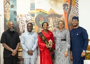Diaspora Affairs and GTA Present Official Charity Gift to Miss Ghana Rumzia Sule Ahead of 75th Miss World Festival