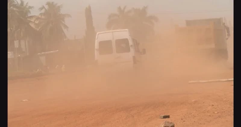 Adentan–Dodowa Road Infrastructure Delays Spark Respiratory Health Crisis Among Local Residents