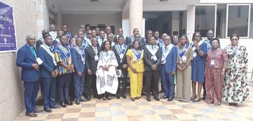 Inductees and members with dignitaries after the General Assembly of the Association of Conflict, Peace and Security Experts in Africa (ACPSEA)