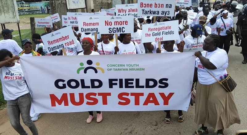 Tarkwa Youth and Community Leaders Demand Mining Lease Renewal for Gold Fields Ghana