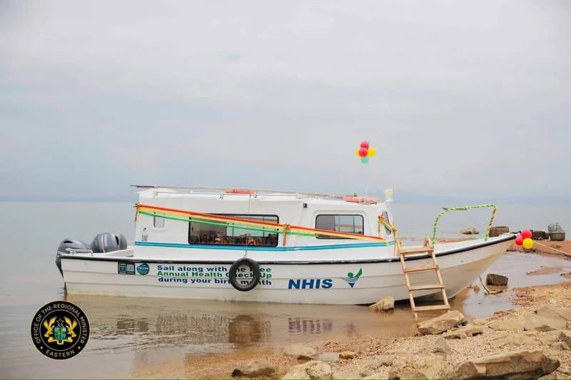 Minister Rita Akosua Adjei Awatey Commissions 22-Seater Boat to Boost NHIS Access in Afram Plains