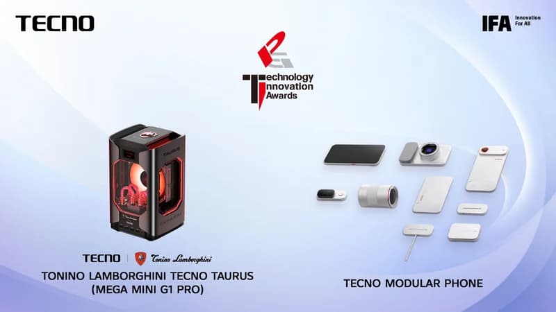 TECNO Secures Dual Gold Wins at IFA 2026 for Modular Phone and High-Performance Gaming PC