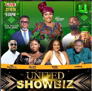 Empress Gifty Takes the Helm as Sit-in Host for UTV’s United Showbiz