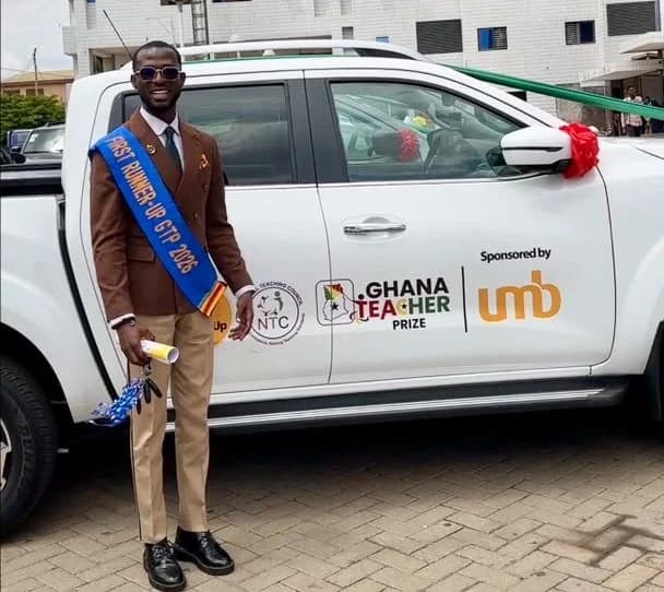 Hammond Agyen wins 4x4 pick-up in 2026 Ghana Teacher Prize