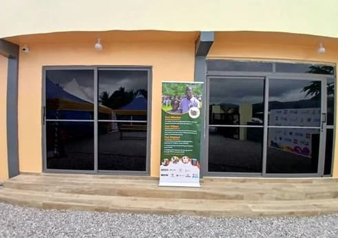 The front view of the centre