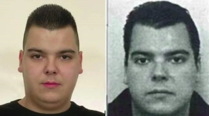 A side-by-side comparison of two headshots featuring Joseph Johannes Leijdekkers, also known as 'Bolle Jos'. The left image is a clear color photograph while the right is a grainier black and white official identification photo.