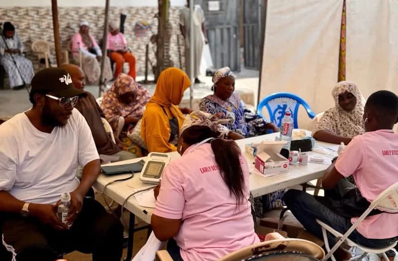 Hawawu Abdul Karim organizes free health screenings for 110 Mamobi residents