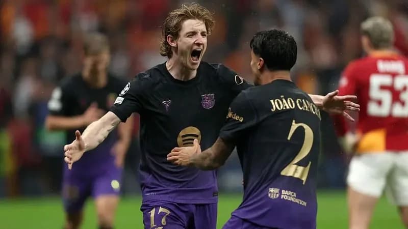 Anthony Gordon scores debut Champions League goal for Barcelona