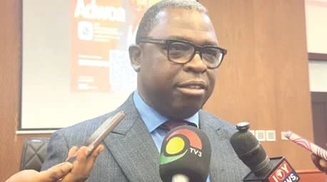Edmund Amarkwei FoEdmund Amarkwei Foley, Executive Director, Legal Aid Commission, addressing the media ley, Executive Director, Legal Aid Commission, addressing the media
