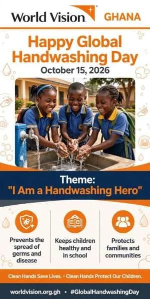World Vision Ghana joins calls for universal access to handwashing facilities