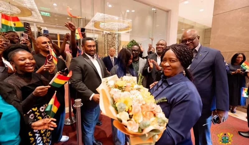 Jane Naana Opoku-Agyemang arrives in Shanghai for Global South forum