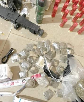 Some of the items retrieved from the suspects