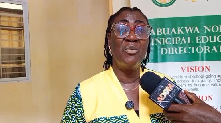 Nana Ampaw Kwame Addo-Frempong donates laptops to three Abuakwa North schools