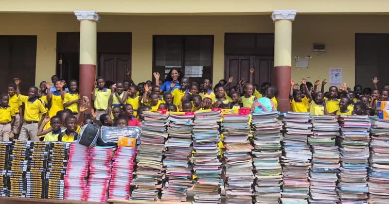 Cedar Impact Network donates 1,000 textbooks to Ashanti Region schools